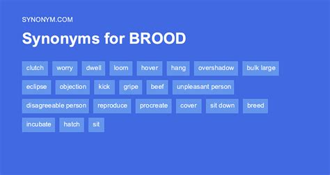Synonyms for brooding in Free Thesaurus. . Brooding synonym